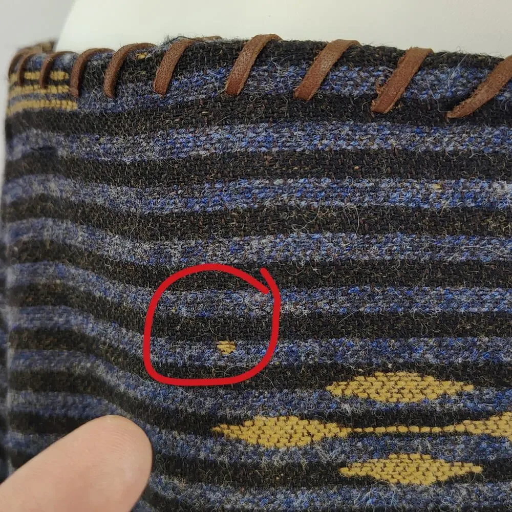 Vintage Lauren Ralph Lauren Wool Blanket Skirt Southwestern Whipstitch Size 20W - Picture 9 of 16